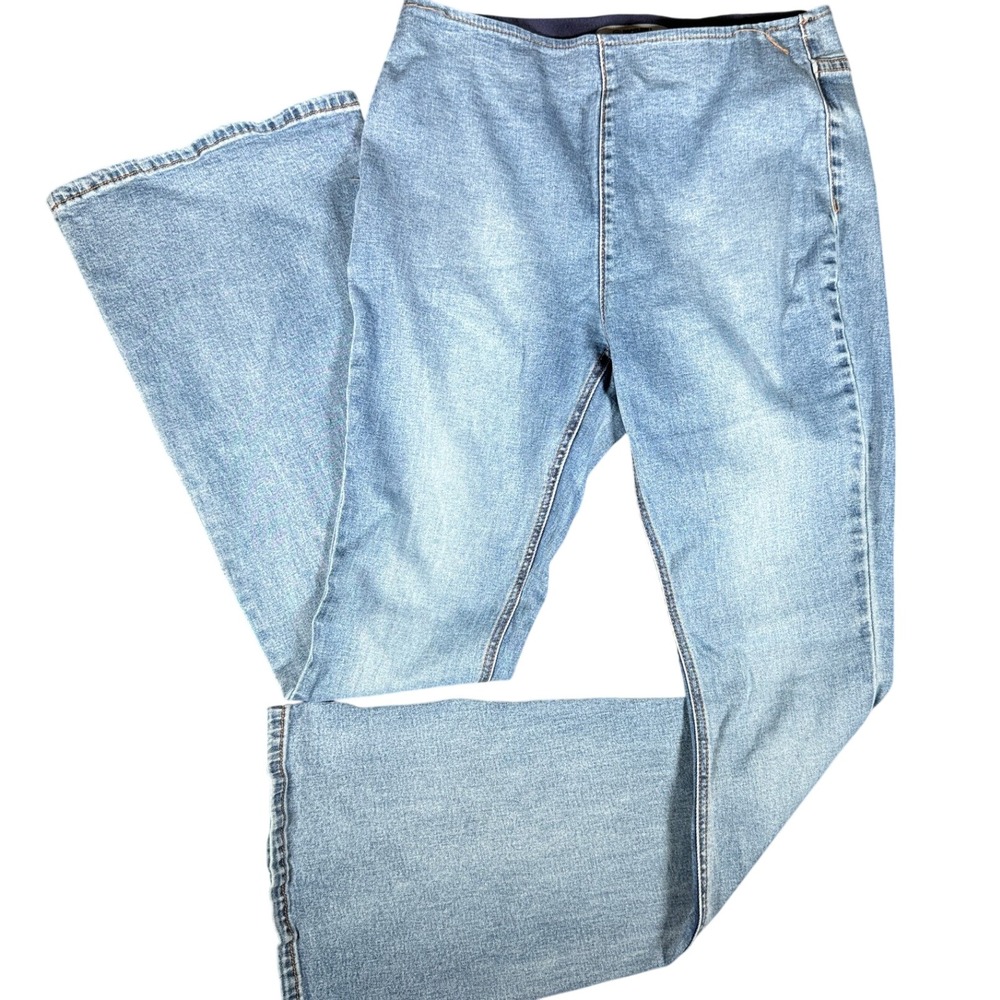 Rock & Roll Denim Bargain Bell Pull On Flare Jeans Light Wash 30x34 WPH8172